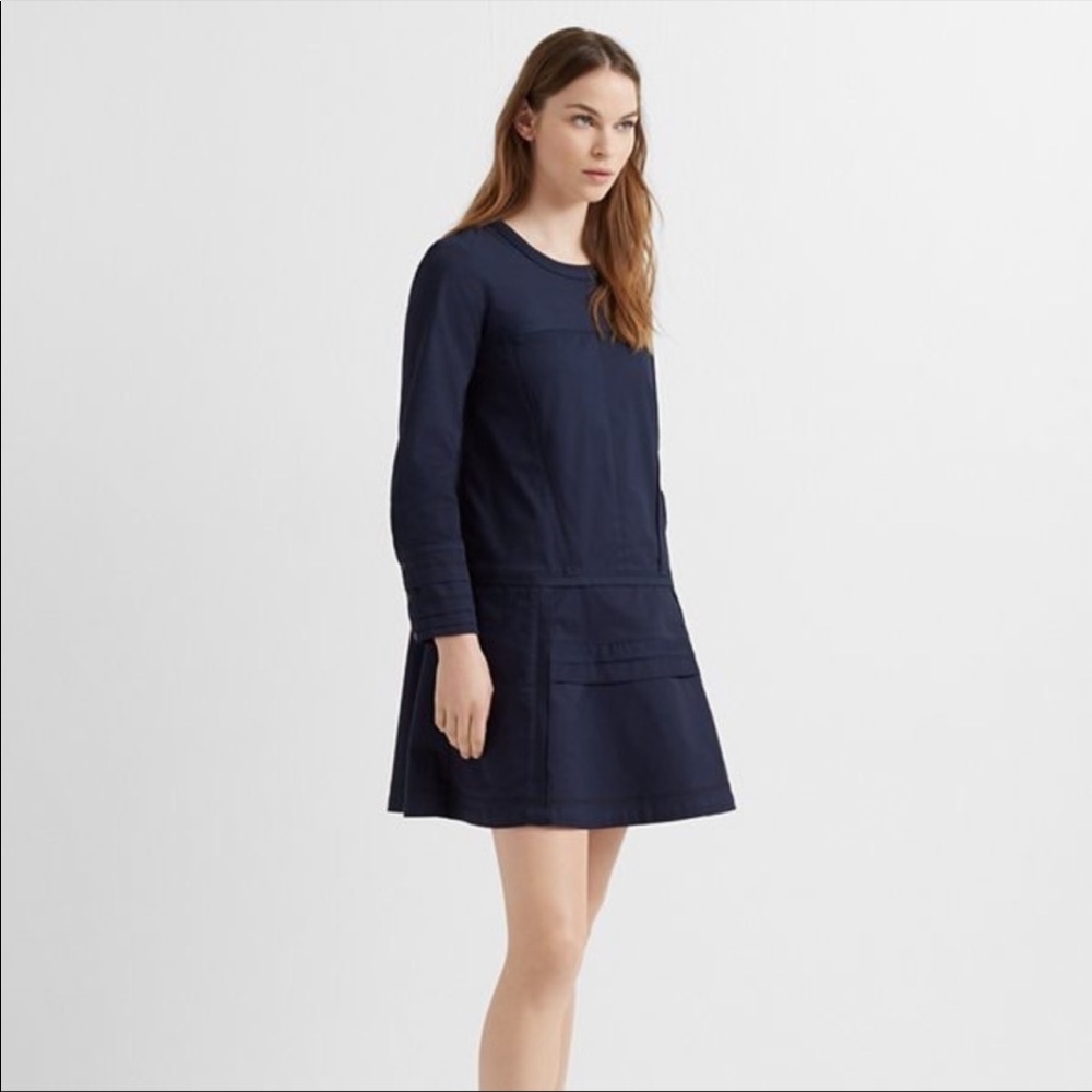 NWT CLUB MONACO LONG SLEEVE MINI SWING DRESS